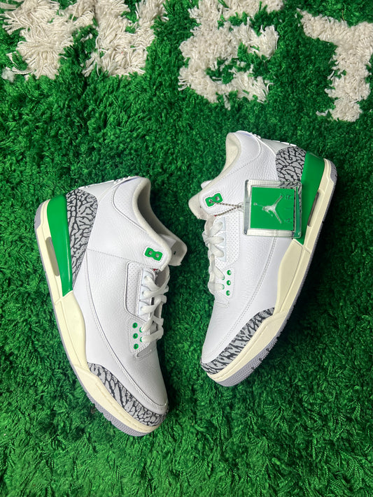 Jordan 3 lucky green